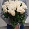 Купить 25 белых роз  Эквадор 40 см