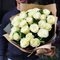 Купить 25 белых роз Эквадор 50 см