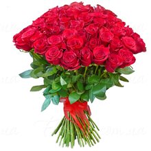 Купить 51 красную розу Эквадор 40 см